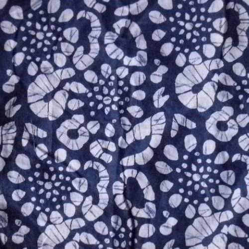 Batik Printed blue fabric