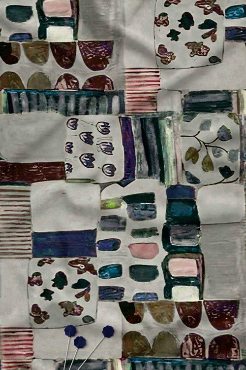 Abstract Watercolor Digital Print Fabric