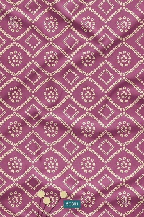Royal plum Bandhani diamond geometric festive print