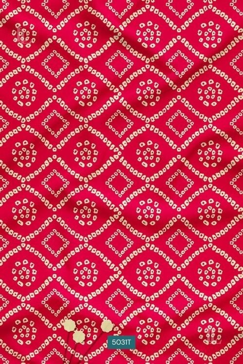 Rani festive Bandhani diamond geometric print