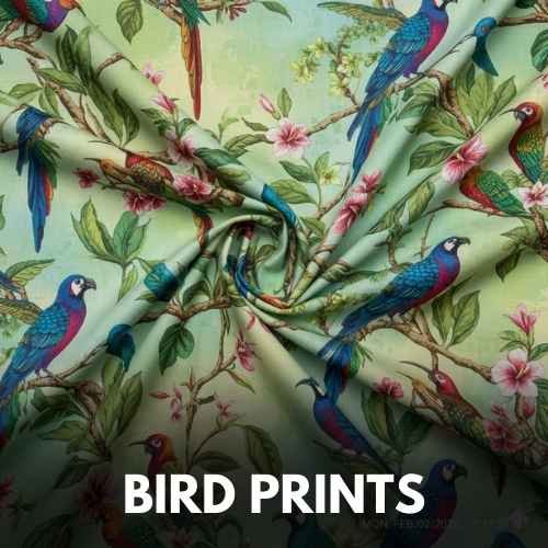 Bird Printed fabric