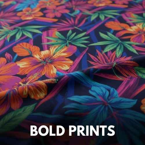 Bold printed fabric