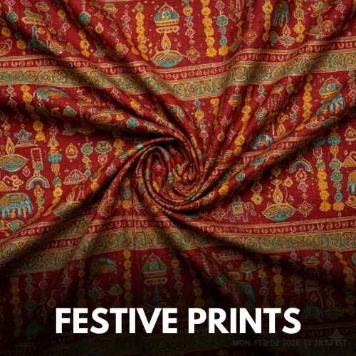 Festive Printed fabric