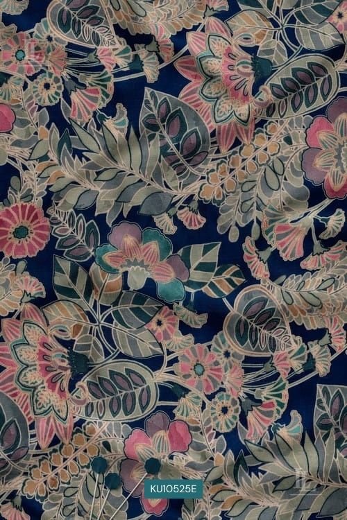 Artisan Folk Botanical Digital Printed Fabric