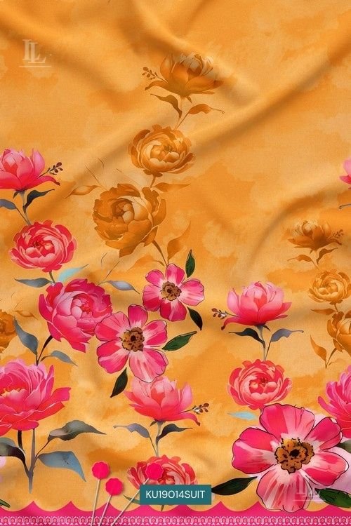 Blooming pink florals with natural leaf detailing