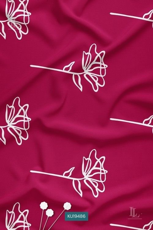 Minimalist white rose line-art