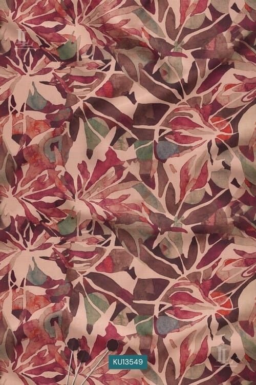 Nature Motif Contemporary Digital Print Fabric