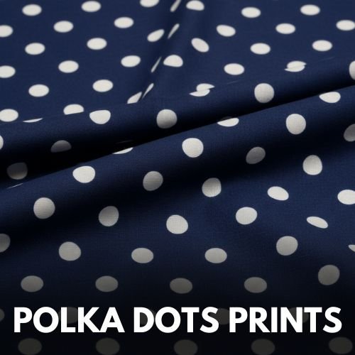 Polka dots Printed Fabric