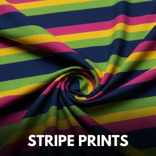 Stripe printed fabric