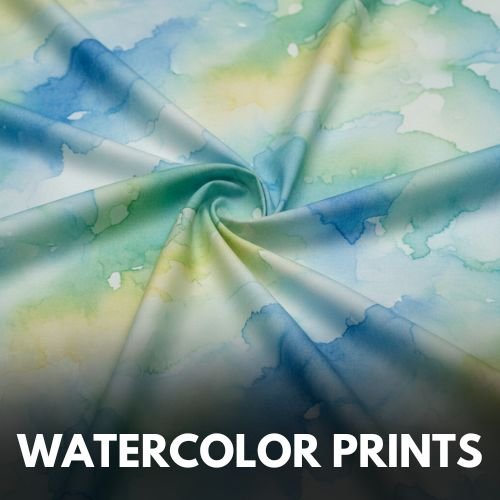 Watercolor printed fabric